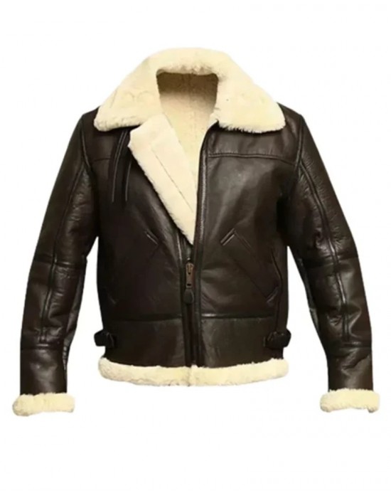 Mens Aviator B3 Bomber Sheepskin Jacket