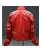 Michael Jackson Beat It Red Leather Jacket