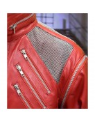 Michael Jackson Beat It Red Leather Jacket