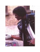 Michael Jackson Pepsi Zipper Leather Jacket