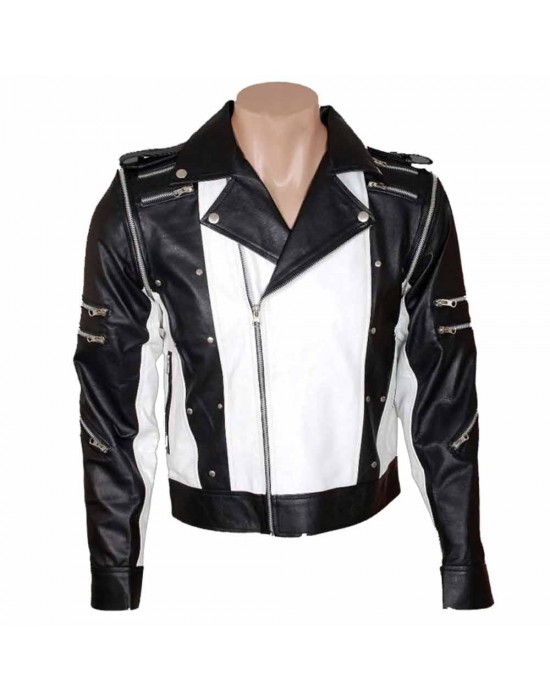 Michael Jackson Pepsi Zipper Leather Jacket