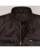 Michael Jordan Brown Leather Jacket