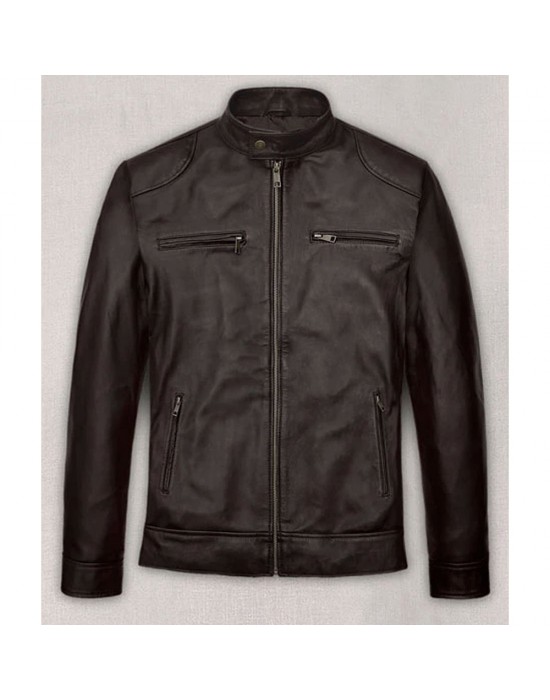 Michael Jordan Brown Leather Jacket