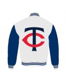 Minnesota Twins Navy and Red Varsity Jacket