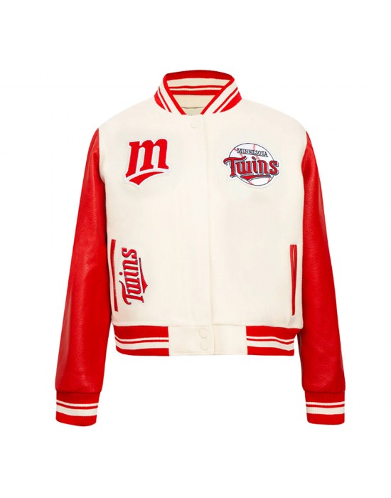 Minnesota Twins Retro Classic Rib Wool Varsity Jacket