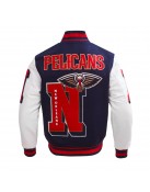 New Orleans Pelicans Mashup Classic Rib Varsity Jacket