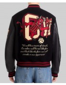 Off-White x AC Milan 125th Anniversary Black Varsity Jacket