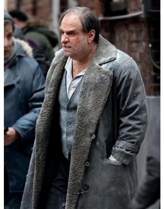 Oswald Cobblepot The Penguin Shearling Leather Coat