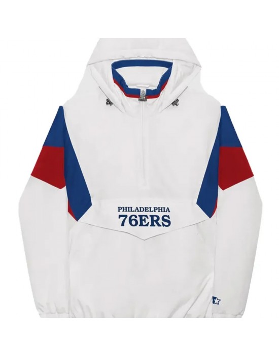 Philadelphia 76ers Breakaway White Jacket