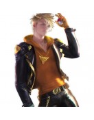 Pokemon Go Team Spark Black Leather Jacket