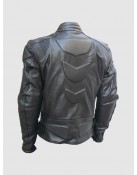 Protective Men’s Black Leather Motorcycle Jacket