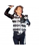 Rolling Stones Star Sir Mick Jagger Leather Jacket