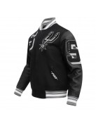 San Antonio Spurs Mashup Classic Rib Varsity Jacket