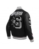 San Antonio Spurs Mashup Classic Rib Varsity Jacket