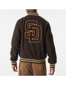 San Diego Padres Brown Wool Varsity Jacket