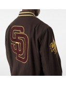 San Diego Padres Brown Wool Varsity Jacket