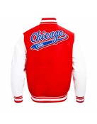 Script Tail Chicago Cubs Classic Rib Varsity Jacket