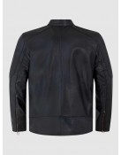 Sheep Leather Cafe Racer Jacket