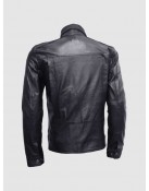 Slim Fit Biker Black Leather Jacket