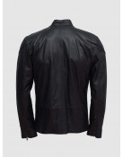 Soft Black Sheepskin Jacket for Men – Lightweight