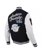 Southern University Jaguars Black and White Varsity Jacket