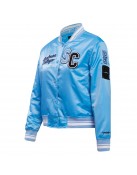 Spelman College Classic Rib Blue Satin Jacket