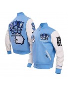 Spelman College Jaguars Blue Wool Varsity Jacket