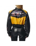 Stylish SMK Leather Jacket - High-Quality Racing Apparel