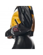 Stylish SMK Leather Jacket - High-Quality Racing Apparel