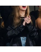 Taylor Swift Black Real Leather Jacket