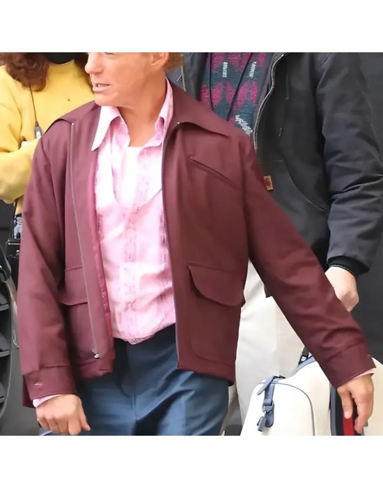 The Sympathizer Robert Downey Jr Maroon Jacket