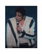 Thriller Michael Jackson White Leather Jacket