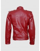 Top-Grade Men's Burgundy Leather Jacket