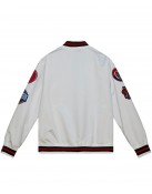 Toronto Raptors City Collection White Varsity Satin Jacket