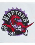 Toronto Raptors City Collection White Varsity Satin Jacket