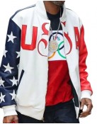 U.S. 2024 Olympic Snoop Dogg Leather Jacket