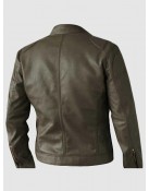 Unique Elegant Brown Leather Jacket