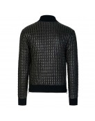 Usher Quilted Black Leather Jacket