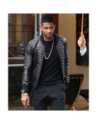 Usher Quilted Black Leather Jacket