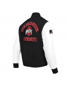 Varsity Ohio State University Classic Rib Wool Black and White  Jacket