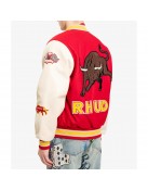 Varsity Rhude Bull Market Red Jacket