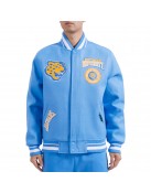 Varsity Southern University Jaguars Light Blue Crest Jacket