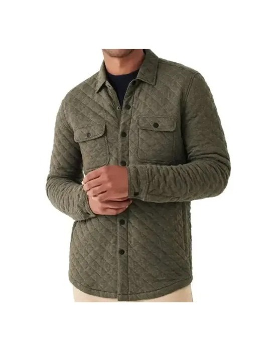 Wild Cards Giacomo Gianniotti Green Quilted Jacket