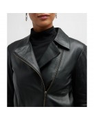 Women’s Vince Zip Front Leather Jacket