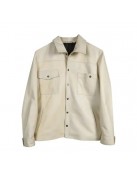 Yellowstone S05 John Dutton Cream White Cotton Jacket