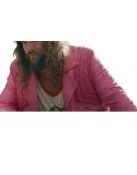 A Minecraft Movie Jason Momoa Pink Leather Jacket